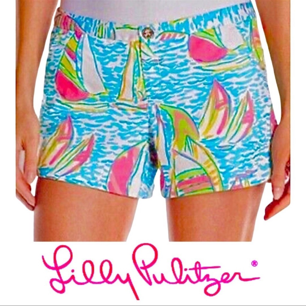 NWT 🦄 LILLY PULITZER ADIE SHORTS MULTI POP UP UGOTTA REGATTA 00,0,2,8 GRAIL!🌴